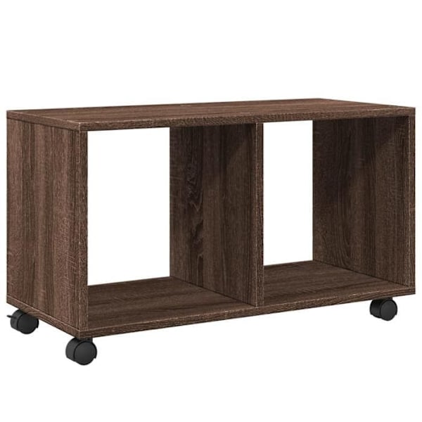 Möbel på hjul 72 x 33 x 42,5 cm i brun ingenjörsträ DEC031379 kastanj