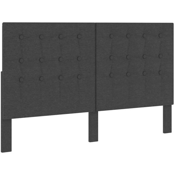 Hovedgærde til sengen, soveværelse, tuftet møbel 180 x 200 mørkegråt stof