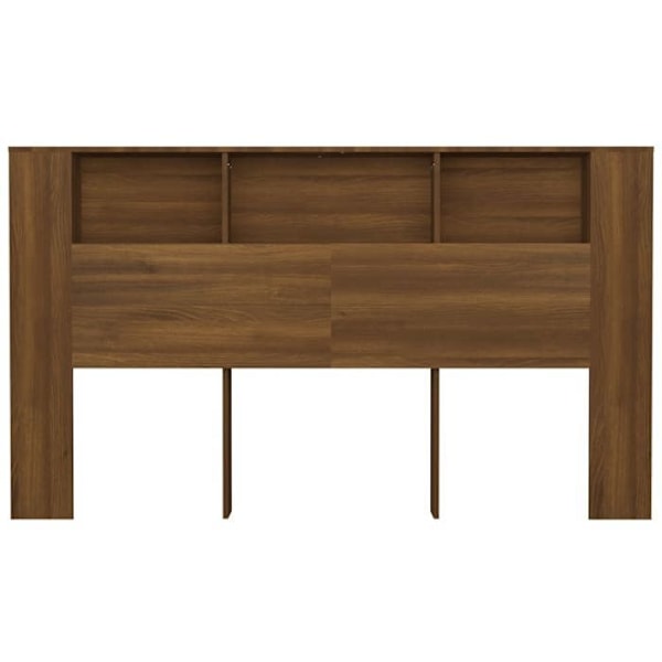 Hovedgærde med opbevaring, sengetilbehør, natbord, hylde 180 x 18,5 x 104,5 cm MDF brun TDL0200060