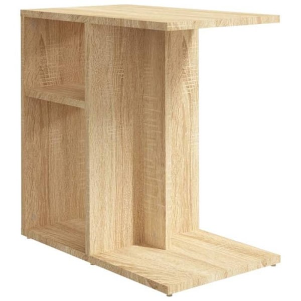 Side table end of sofa 50 x 30 x 50 cm in engineered wood oak color DEC032418 kastanj