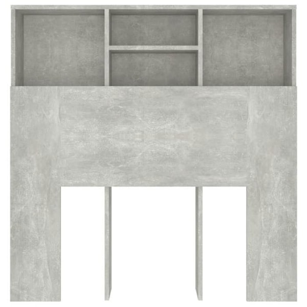 Hovedgærde med opbevaring, sengeaccessoires, natbord, hylde 100 x 19 x 103,5 MDF grå Grå