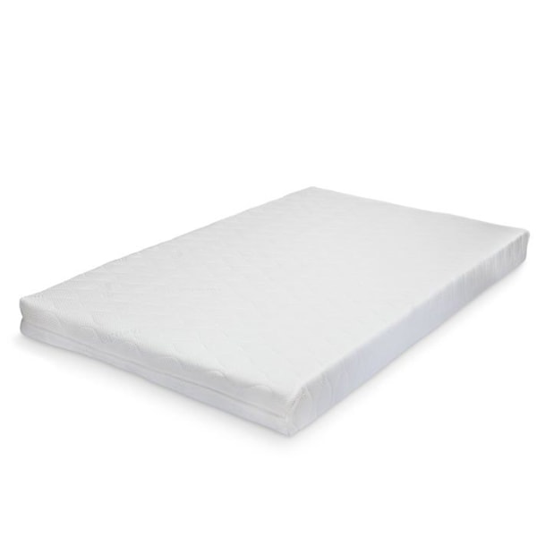 Säng med utdragbar säng - Ej specificerat - 205x190,5 cm - Massivt trä - 2 platser - Madrass ingår Vit