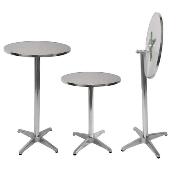 Ensemble bord för bar + justerbar bordsduk för bar med diameter 60 cm, blå duk 04_0006776 Blå