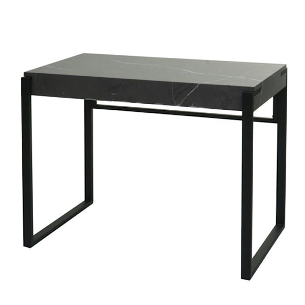 Toimistopöytä, tietokonepöytä, apupöytä 100x54 cm MDF harmaan marmorinpintainen 04_0006064 Grå