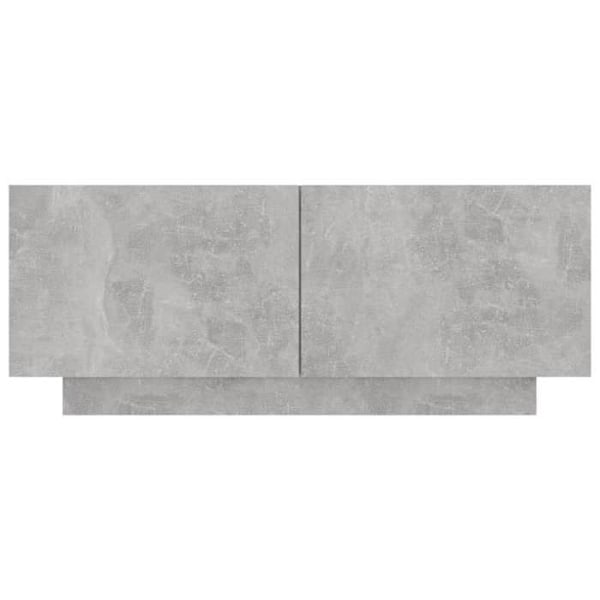 Sängbord med förvaringsfack och dörrar 100 x 35 x 40 cm grå ingenjörsträ DEC033964 kastanj