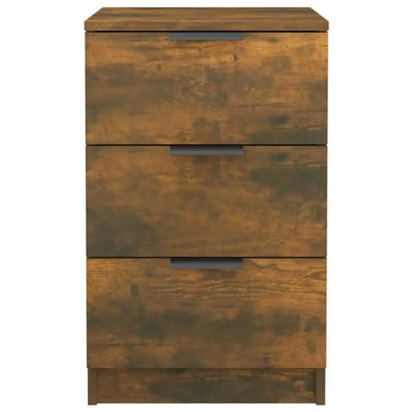 Set med 2 natttyger med 3 lådor 40 x 36 x 65 cm träningegeri färg brun DEC035113 kastanj