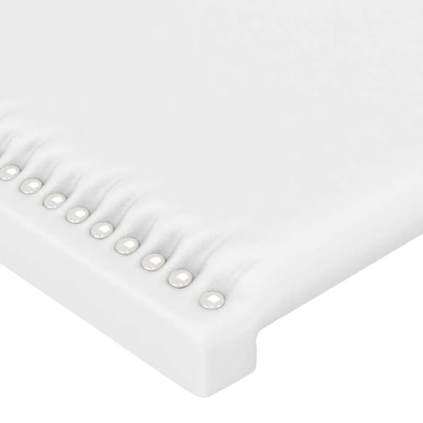 Hovedgærde til soveværelse møbel i 4 dele 100 x 5 x 78/88 cm syntetisk hvid TDL0206080 Vit