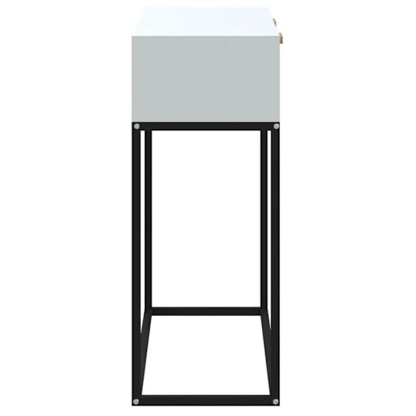 Funktionsdygtig og stilfuld konsolbord med skuffer 80 x 30 x 75 cm i ingeniørtræ og jern DEC031714 kastanj