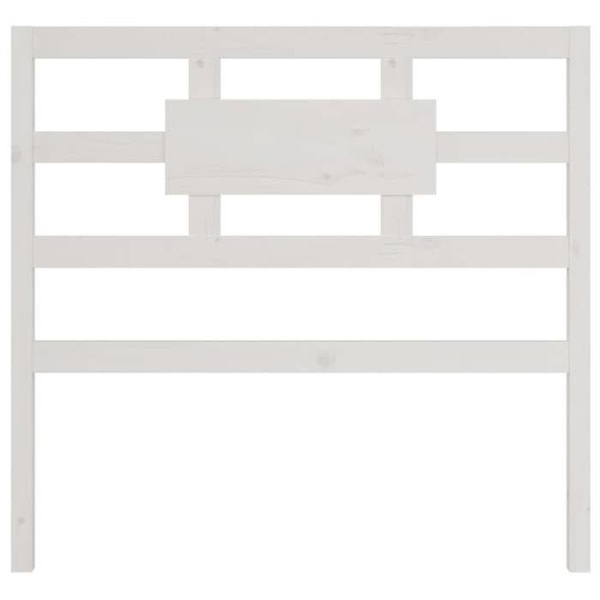 Sänggavel - Ej specificerad - 95,5x4x100 cm - Massivt trä - Vit - Modern design Vit