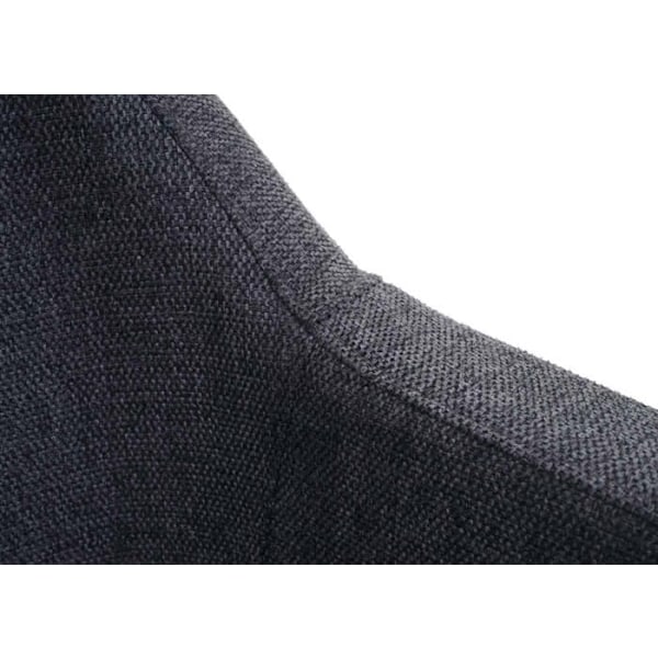 Soffa fåtölj med avrundade hörn och kanter i mörkgrått tyg/textil 04_0003162 Grå