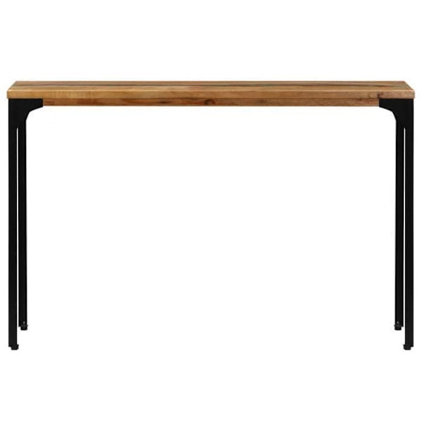 Modern hall console table, sidetable 120 x 35 x 76 cm, återvunnen trä och stål DEC031547 kastanj