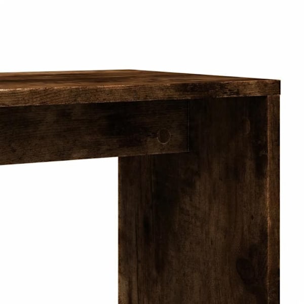Sæt af 2 planteborde 50 x 30 x 50 cm i brunt ingeniørtræ DEC032619 kastanj