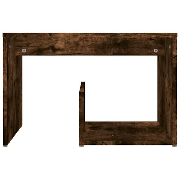 Konsolbord til entre, stue møbel, røgfarvet eg 59 x 36 x 38 cm, brun ingeniørtræ DEC032394 kastanj