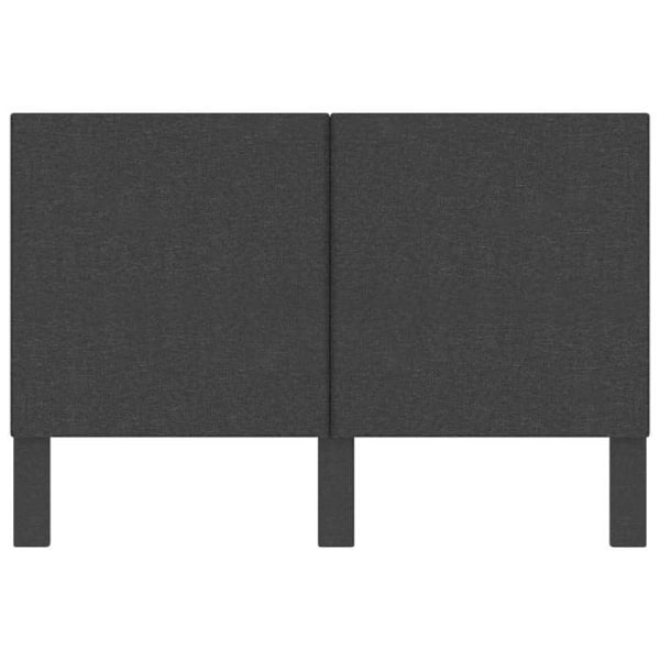 Sengegavl tilbehør til soveværelse møbel 140 x 200 cm mørkegrå stof TDL0203156