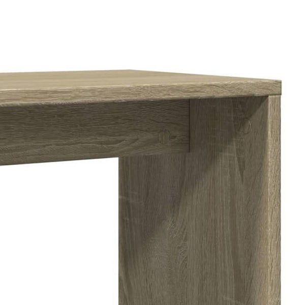 Sæt med 2 sideborde 50 x 30 x 50 cm ingenierietræ farve eg DEC032629 kastanj