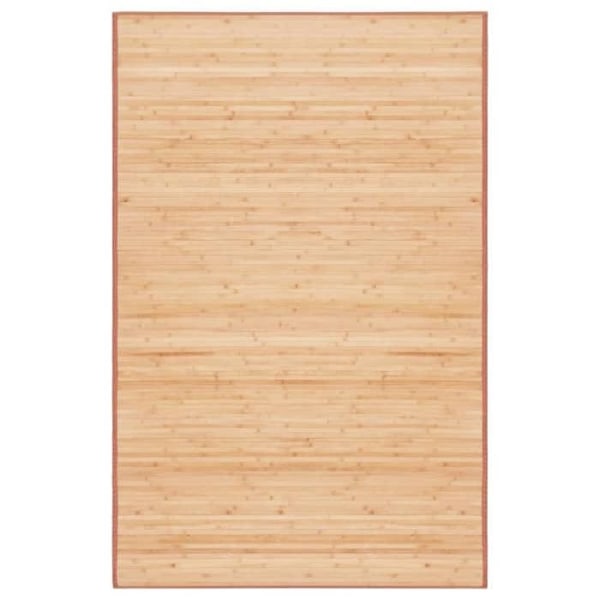 Matta - Naturlig - Brun - 100x160 cm - Halkskydd - Rektangulär kastanj
