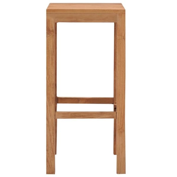 Sæt af 4 barstole, klassisk design i teaktræ DEC029911 kastanj