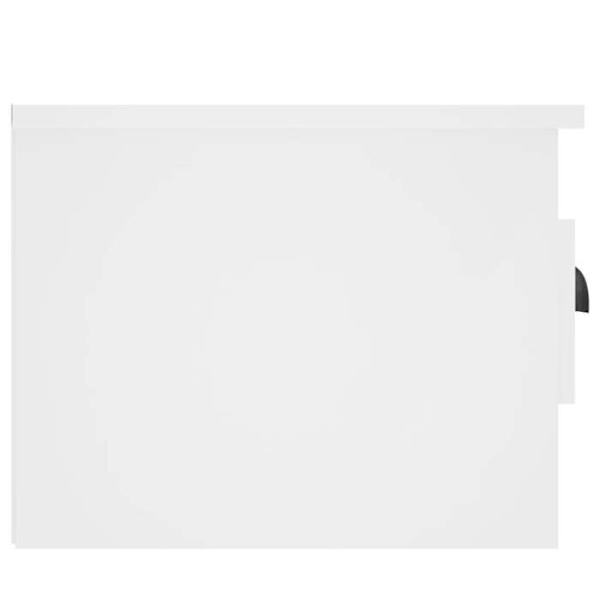 Væghængt natbord med skuffe 41,5 x 36 x 28 cm hvid ingeniørtømmer DEC034224 Vit