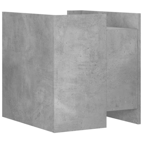 Nattduksbord med fack med dörr 45 x 50 x 50 cm grå ingenjörsträ DEC034046 kastanj