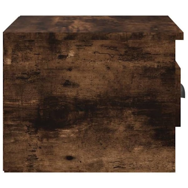 Väggmonterad nattduksbord med låda 41,5 x 36 x 28 cm brun ingenjörsträ DEC034257 kastanj