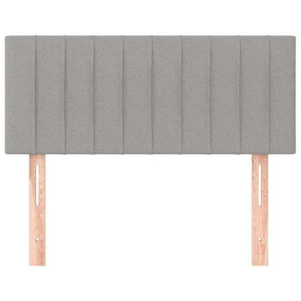 Hovedgærde - Klassisk - Lys grå - 100x5x78/88 cm - Højdejusterbar - Holdbart stof Ljusgrått