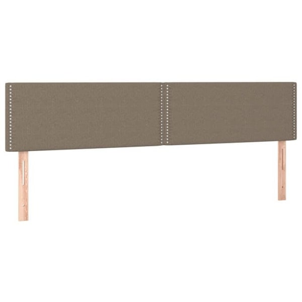Hovedgærde til seng, soveværelse, LED-møbel 180 x 5 x 78/88 cm, taupe stof TDL0200385 Mol