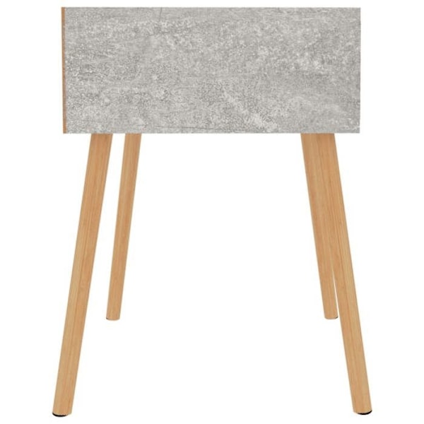 Yökappe, jossa on laatikko 40 x 40 x 56 cm harmaata teknistä puuta DEC034028 kastanj