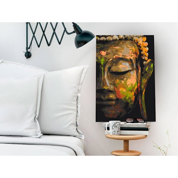 Malerisk til at male selv, maleri med numre, motiv Buddha i skygge 40x60 cm TPN110025
