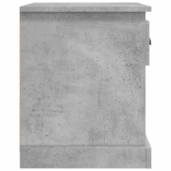 Sæt af 2 natbord med skuffe og åbent rum 39 x 39 x 47,5 cm ingeniørtræ grå DEC035345 kastanj
