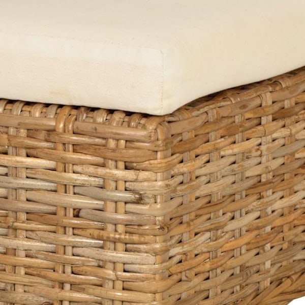 4-pakning matstolar i klassisk design, Kubu rattan, mangoträ