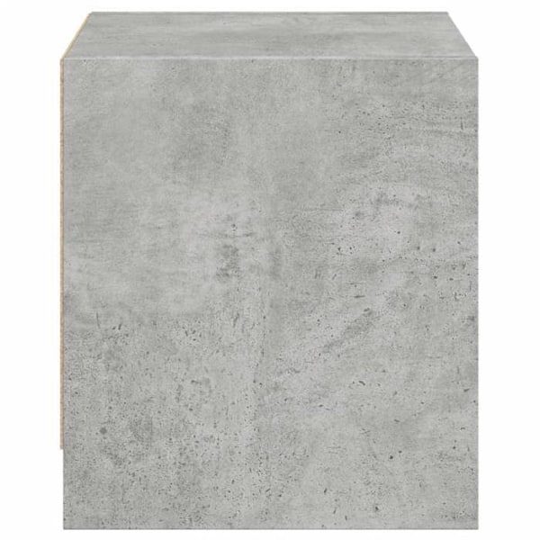 Sæt med 2 natborde med glaslåger 35 x 37 x 42 cm ingeniørtræ grå DEC035978 kastanj