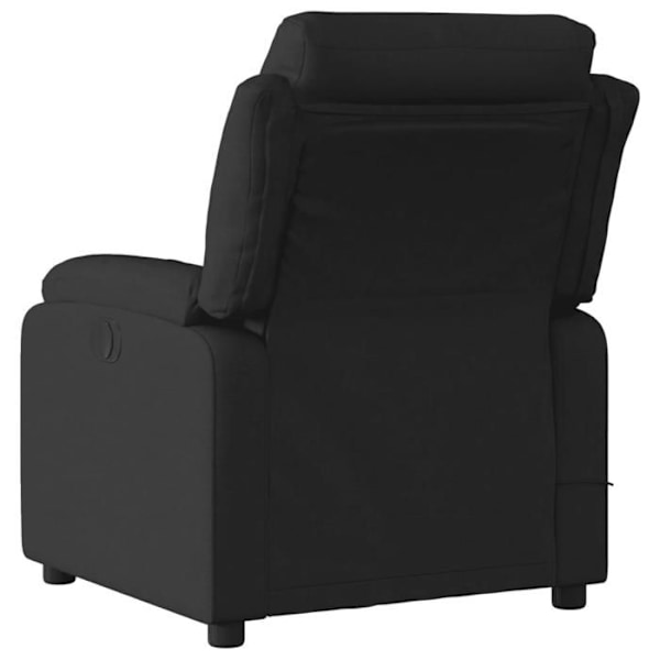 TV lænestol med massagefunktion, justerbar, 6 massagesystemer i sort stof DEC027063 Svart