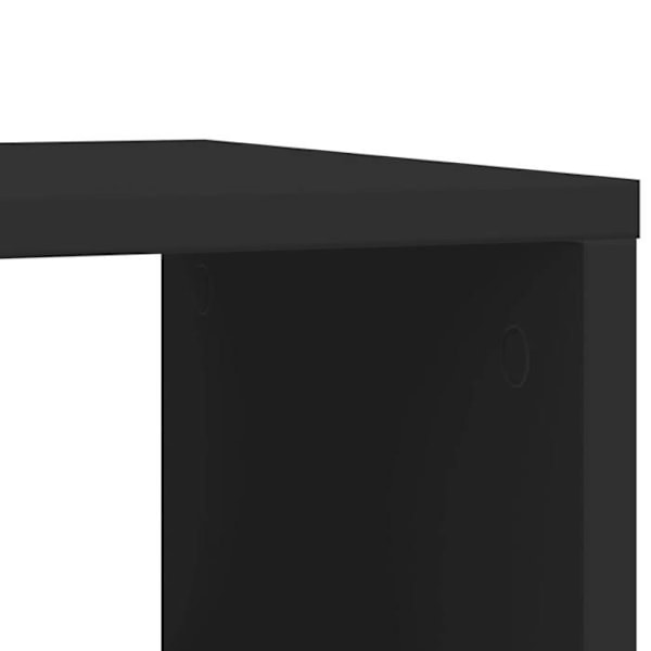 Sidetabel på hjul 50 x 30 x 55 cm sort ingeniørtræ DEC032334 kastanj
