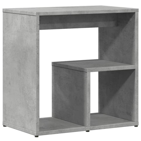 Set med 2 sidobord för växter 50 x 30 x 50 cm grå ingenjörsträ DEC032635 kastanj