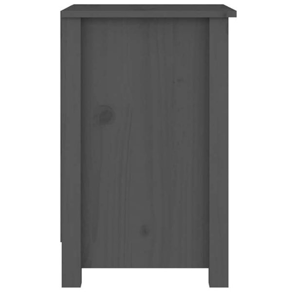 Natteskab med åbent rum 40 x 35 x 55 cm grå fyrretræ DEC033951 kastanj