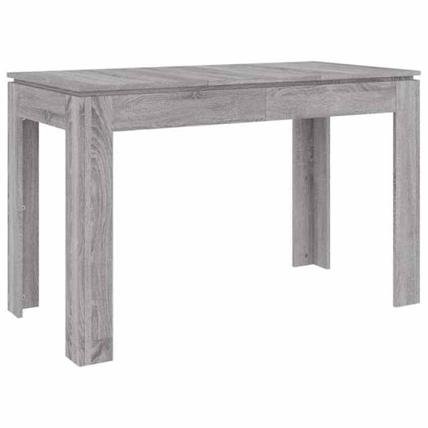 Moderni ruokapöytä 120 x 60 x 76 cm harmaa insinööripuusta DEC036676 kastanj