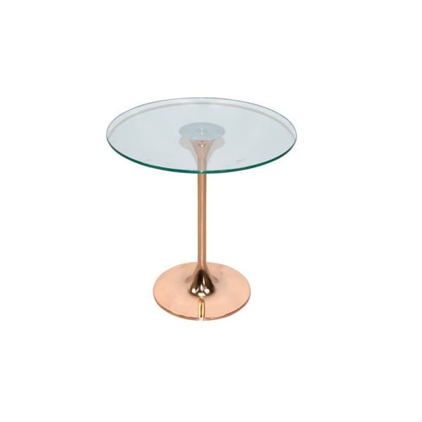 Moderna Sidobord – Tempererat Glas & Metallisk Guldstruktur DEC050089 Metall