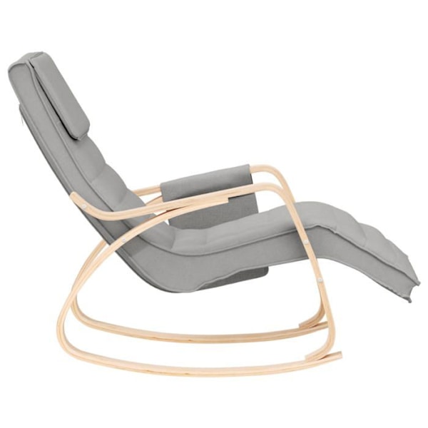 Sofasæde til afslapning med polstring til stuen i gråt stof DEC028955 Grå