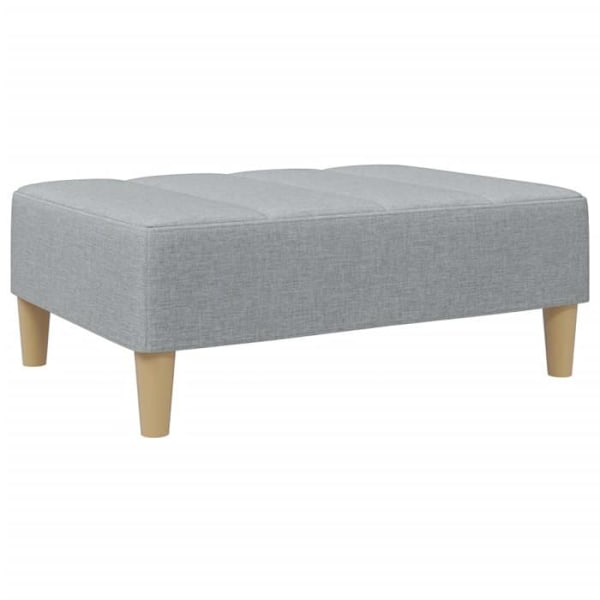 Sängyn päätyjalkatuoli 77 x 55 x 31 cm harmaassa kankaassa DEC030263 Grå