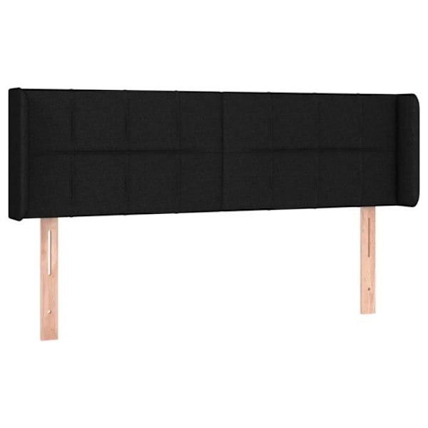 Hovedgærde - Ikke specificeret - 147x16x78/88 cm - Sort stof - Klassisk stil - Højdejusterbar Svart