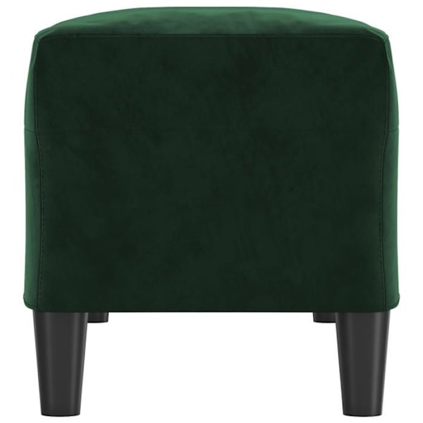'Entry bench for the end of the bed 100 x 35 x 41 cm in green velvet DEC024688' Grön