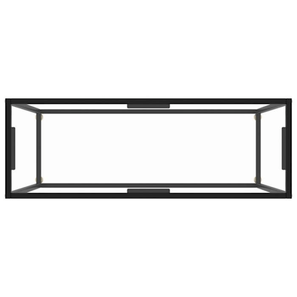 Konsolbord praktiskt för en organiserad entré 100 x 35 x 75 cm transparent härdat glas och stål DEC032262 Guld