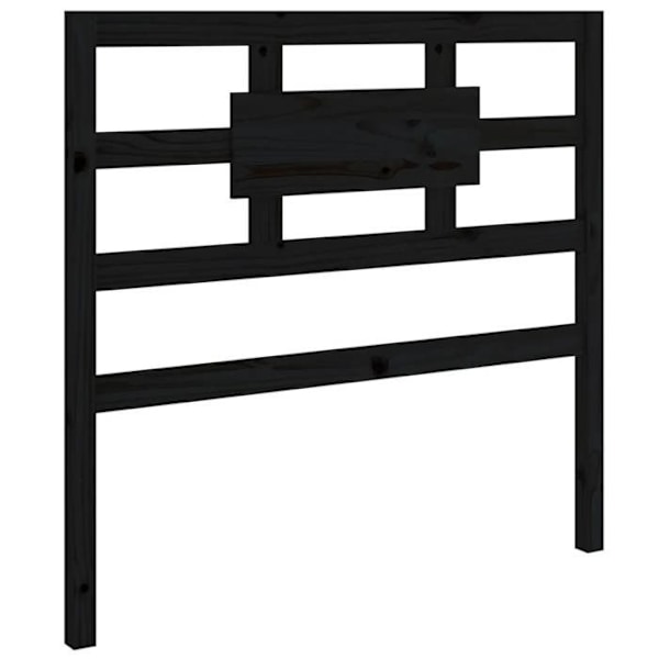 Huvudgavel till sängaccessoar sovrum möbel 95,5 x 4 x 100 svart furu Svart