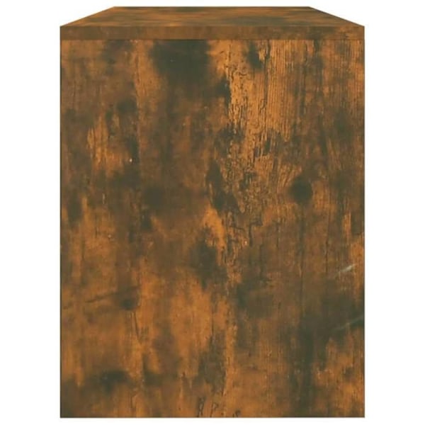 Taburett för sminkbord färg ek rök 70 x 35 x 45 cm ingenjörsträ brun DEC024976 kastanj