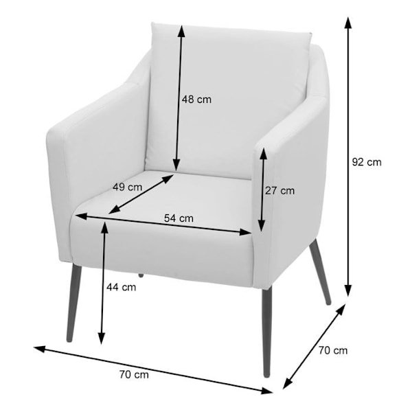 Lounge stol, afslapningsstol med afrundede hjørner og kanter i mørkegrå tekstil 04_0003162 Grå