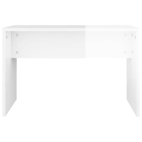 Vit spegelpall 70 x 35 x 45 cm vit ingenjörsträ DEC024975 Vit