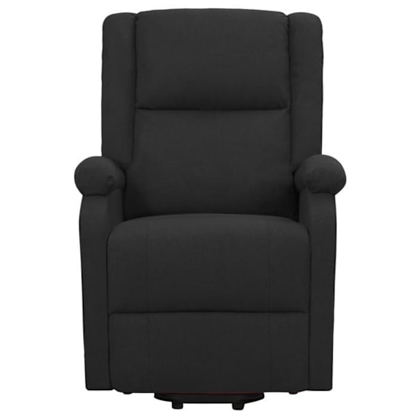Recliner med elektrisk løftefunktion og massage i sort stof DEC029253 Svart