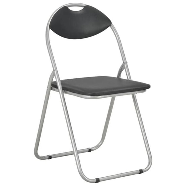 Matsalsstolar - Design - Set om 6 - Fällbara - Syntetiska - Svart Svart