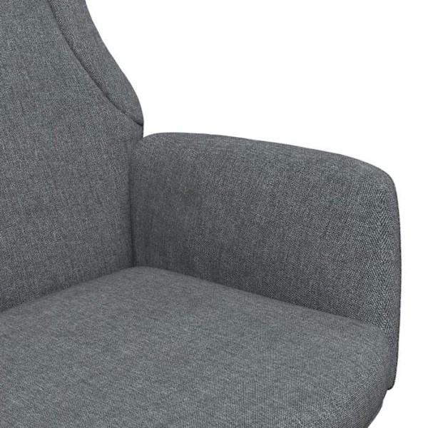 Moderne grå mørk stof loungestol sofa design DEC026691 Grå