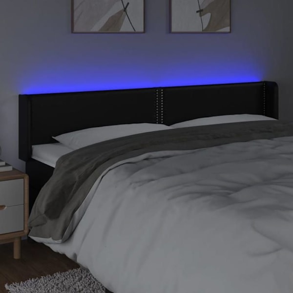 Sänggavel tillbehör för sovrum möbel med LED 203 av 16 av 78/88 syntetisk svart